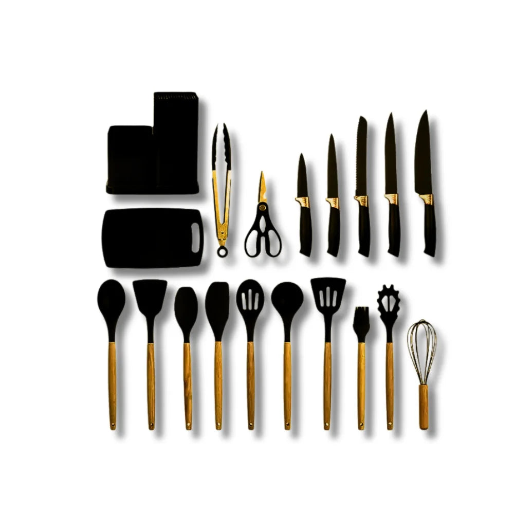 Kit Completo com 19 Utensílios Essenciais para Cozinha - Minz